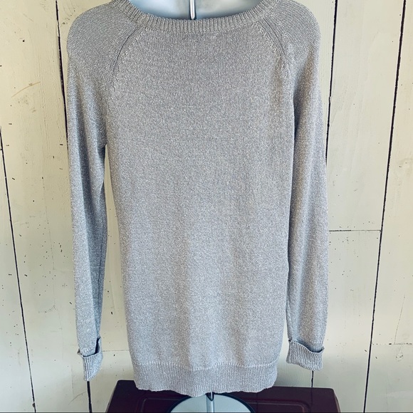 Gray Cupio Sweater with Shimmer SZ S - Picture 3 of 11
